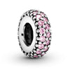 Wholesale Metal Beaded Bracelet With Pink Love Point Diamond Electroplated Totem Pattern Original Design