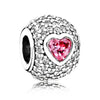 Wholesale Metal Beaded Bracelet With Pink Love Point Diamond Electroplated Totem Pattern Original Design