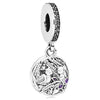 Wholesale Metal Beaded Bracelet With Rainbow Pendant And Totem Pattern Electroplated