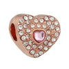 Wholesale Metal Beaded Jewelry With Totem Pattern And Electroplating Treatment Rose Gold Beads And Diamondembedded For Bracelet And Necklace Accessories