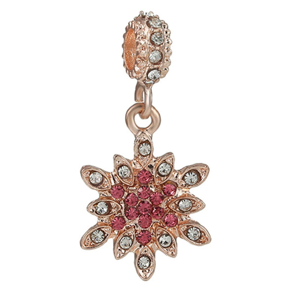 Wholesale Metal Beaded Jewelry With Totem Pattern And Electroplating Treatment Rose Gold Beads And Diamondembedded For Bracelet And Necklace Accessories
