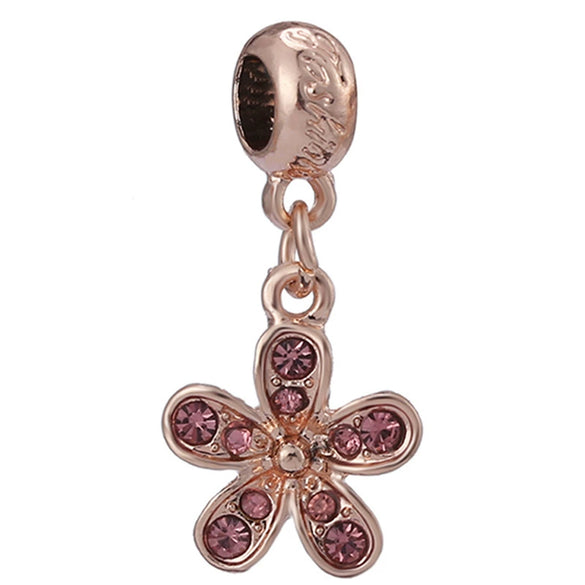 Wholesale Metal Beaded Jewelry With Totem Pattern And Electroplating Treatment Rose Gold Beads And Diamondembedded For Bracelet And Necklace Accessories
