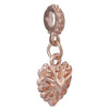 Wholesale Metal Beaded Jewelry With Totem Pattern And Electroplating Treatment Rose Gold Beads And Diamondembedded For Bracelet And Necklace Accessories