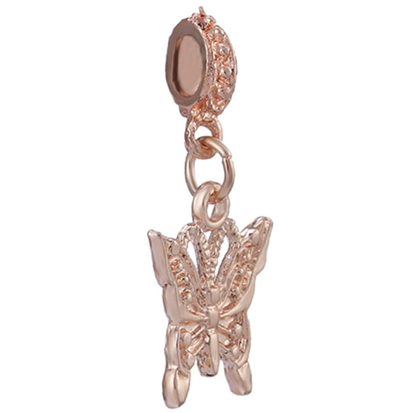 Wholesale Metal Beaded Jewelry With Totem Pattern And Electroplating Treatment Rose Gold Beads And Diamondembedded For Bracelet And Necklace Accessories