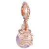 Wholesale Metal Beaded Jewelry With Totem Pattern And Electroplating Treatment Rose Gold Beads And Diamondembedded For Bracelet And Necklace Accessories