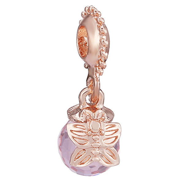 Wholesale Metal Beaded Jewelry With Totem Pattern And Electroplating Treatment Rose Gold Beads And Diamondembedded For Bracelet And Necklace Accessories