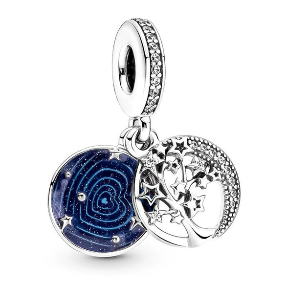 Wholesale Metal Beaded Loose Beads With Crescent Moon And Astronaut Design Electroplated