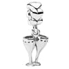 Wholesale Metal Beaded Love High Heels Pendant Bracelet Necklace With Totem Pattern And Electroplating Treatment For Valentine's Day Accessories