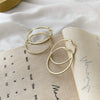 Wholesale Metal Big Earring With Geometric Pattern For Women Electroplated Light Luxury Exaggerated Earrings