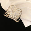Wholesale Metal Bracelet With Geometric Style Electroplated For High End Feel Wide Edge Personality Exquisite Light Luxury Temperament