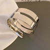 Wholesale Metal Bracelet With Geometric Style Electroplated For High End Feel Wide Edge Personality Exquisite Light Luxury Temperament