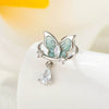 Wholesale Metal Butterfly Fashion Electroplated Piercing Earrings For Women