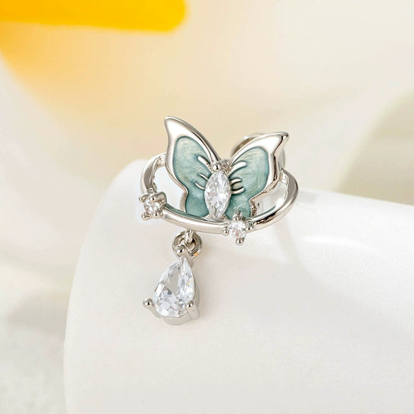 Wholesale Metal Butterfly Fashion Electroplated Piercing Earrings For Women