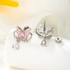 Wholesale Metal Butterfly Fashion Electroplated Piercing Earrings For Women