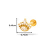 Wholesale Metal Butterfly Style Electroplated Puncture Ornaments For Women Inner Tooth Thread Flat Base Rod Lip Nail And Ear Bone Nail