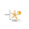 Wholesale Metal Butterfly Style Electroplated Puncture Ornaments For Women Inner Tooth Thread Flat Base Rod Lip Nail And Ear Bone Nail