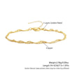 Wholesale Metal Chain Bracelet Copper Gold Plated Geometric Minimalist Unisex Ladies Jewelry Fivepiece Set