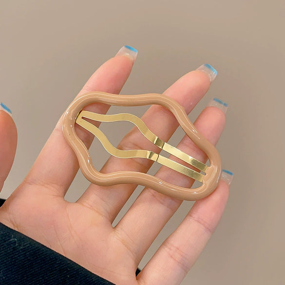 Wholesale Metal Cloud Cut Out Hairpin Dripping Oil Bb Clip For Women
