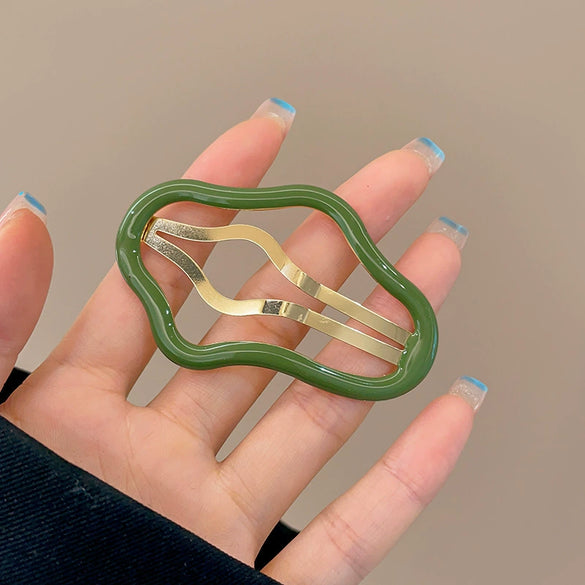 Wholesale Metal Cloud Cut Out Hairpin Dripping Oil Bb Clip For Women