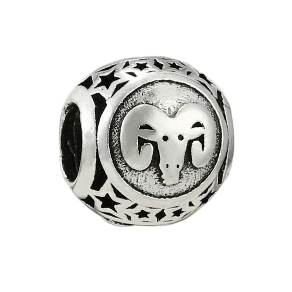 Wholesale Metal Constellation Love Series Beads Diy Bracelet Accessories Jewelry With Electroplating And Totem Pattern