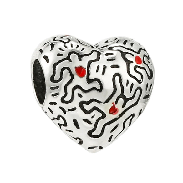 Wholesale Metal Constellation Love Series Beads Diy Bracelet Accessories Jewelry With Electroplating And Totem Pattern