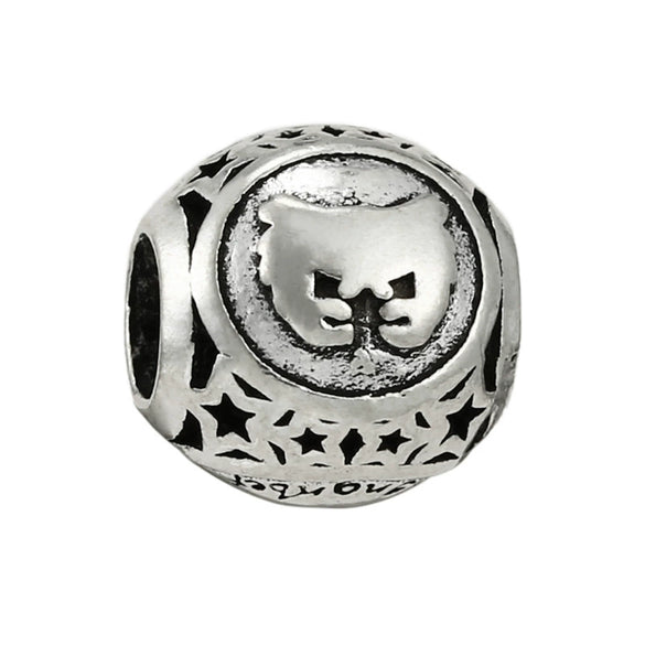 Wholesale Metal Constellation Love Series Beads Diy Bracelet Accessories Jewelry With Electroplating And Totem Pattern