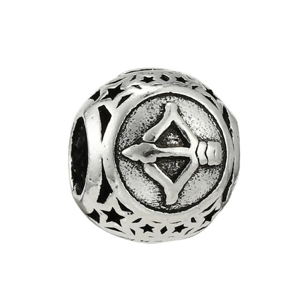 Wholesale Metal Constellation Love Series Beads Diy Bracelet Accessories Jewelry With Electroplating And Totem Pattern