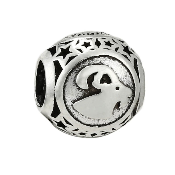 Wholesale Metal Constellation Love Series Beads Diy Bracelet Accessories Jewelry With Electroplating And Totem Pattern
