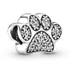 Wholesale Metal Cowhide Cartoon Cute Pet Paw Print Animal Sequins Paw Creative Electroplating Bracelet Necklace