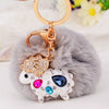 Wholesale Metal Creative Rhinestone Tiger Car Keychain And Bag Pendant