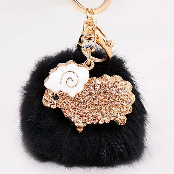 Wholesale Metal Creative Rhinestone Tiger Car Keychain And Bag Pendant
