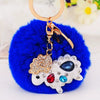Wholesale Metal Creative Rhinestone Tiger Car Keychain And Bag Pendant