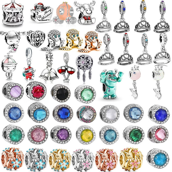 Wholesale Metal Crown Wine Glass Pendant Beaded Accessories Bracelet With Totem Pattern And Electroplating Design