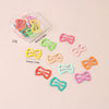 Wholesale Metal Dopamine Hairpin Candy Color Boxed Star Luminous Mini Cute Cartoon Geometric Bb Clip With Baking Paint