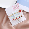 Wholesale Metal Duck Clip For Women Cute Soft Girl Style With Strawberry Cherry Design Electroplated