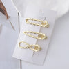 Wholesale Metal Duckbill Clip Hair Accessories For Ladies Zinc Alloy Wave Shaped Love Butterfly Design Electroplated
