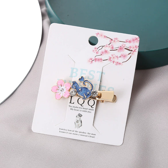 Wholesale Metal Duckbill Hair Clip For Women Cartoon Animals Style With Electroplating