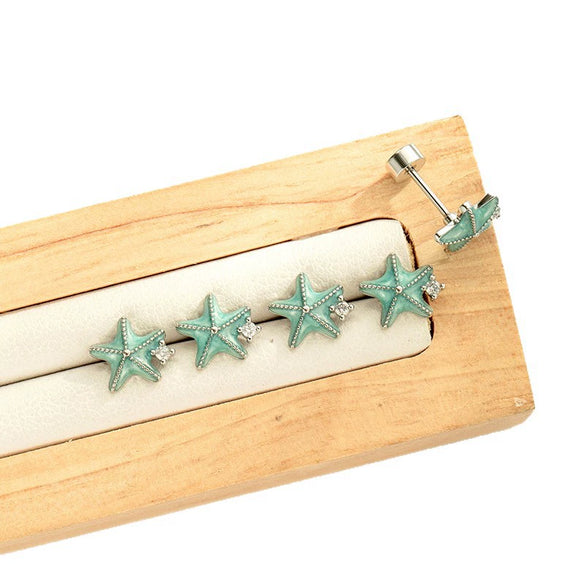 Wholesale Metal Ear Bone Piercing In Fashion Style With Shell Pattern And Electroplating Process