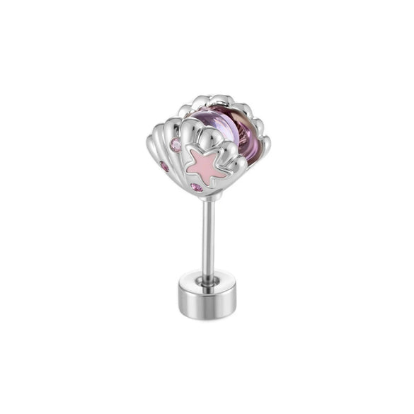 Wholesale Metal Ear Bone Piercing In Fashion Style With Shell Shape And Electroplating Process