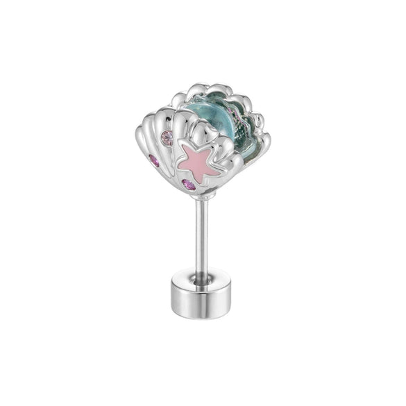 Wholesale Metal Ear Bone Piercing In Fashion Style With Shell Shape And Electroplating Process