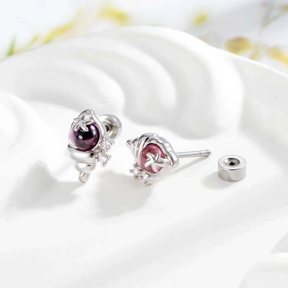 Wholesale Metal Ear Bone Piercing With Conch Shape Fresh Microinlaid Zircon Electroplating Fashion Style