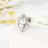 Wholesale Metal Ear Bone Piercing With Conch Shape Fresh Microinlaid Zircon Electroplating Fashion Style