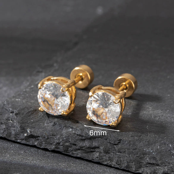 Wholesale Metal Ear Nail With Geometric Design And Electroplating Treatment For Women