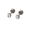 Wholesale Metal Ear Nail With Geometric Design And Electroplating Treatment For Women
