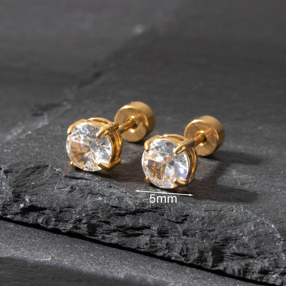 Wholesale Metal Ear Nail With Geometric Design And Electroplating Treatment For Women