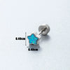 Wholesale Metal Earring With Star And Heart Shape Opal Inlay Highend Style