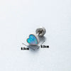 Wholesale Metal Earring With Star And Heart Shape Opal Inlay Highend Style