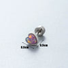 Wholesale Metal Earring With Star And Heart Shape Opal Inlay Highend Style