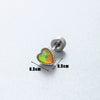 Wholesale Metal Earring With Star And Heart Shape Opal Inlay Highend Style