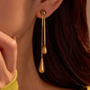Wholesale Metal Earrings Stainless Steel Geometric Retro Fashion Electroplating For Women
